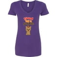 thumbnail image 3 of Inktastic Yorkshire Terrier Dog Yorkie Women's V-Neck T-Shirt, 3 of 5