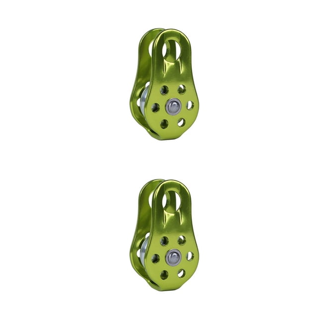 Polea de escalada Naiovety con rodamiento de bolas Verde Azul Rojo
