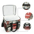 thumbnail image 4 of Wreath Merry Christmas Insulated Lunch Bag 15L Cooler Box for Women Men Work Camping Beach Travel, 4 of 7