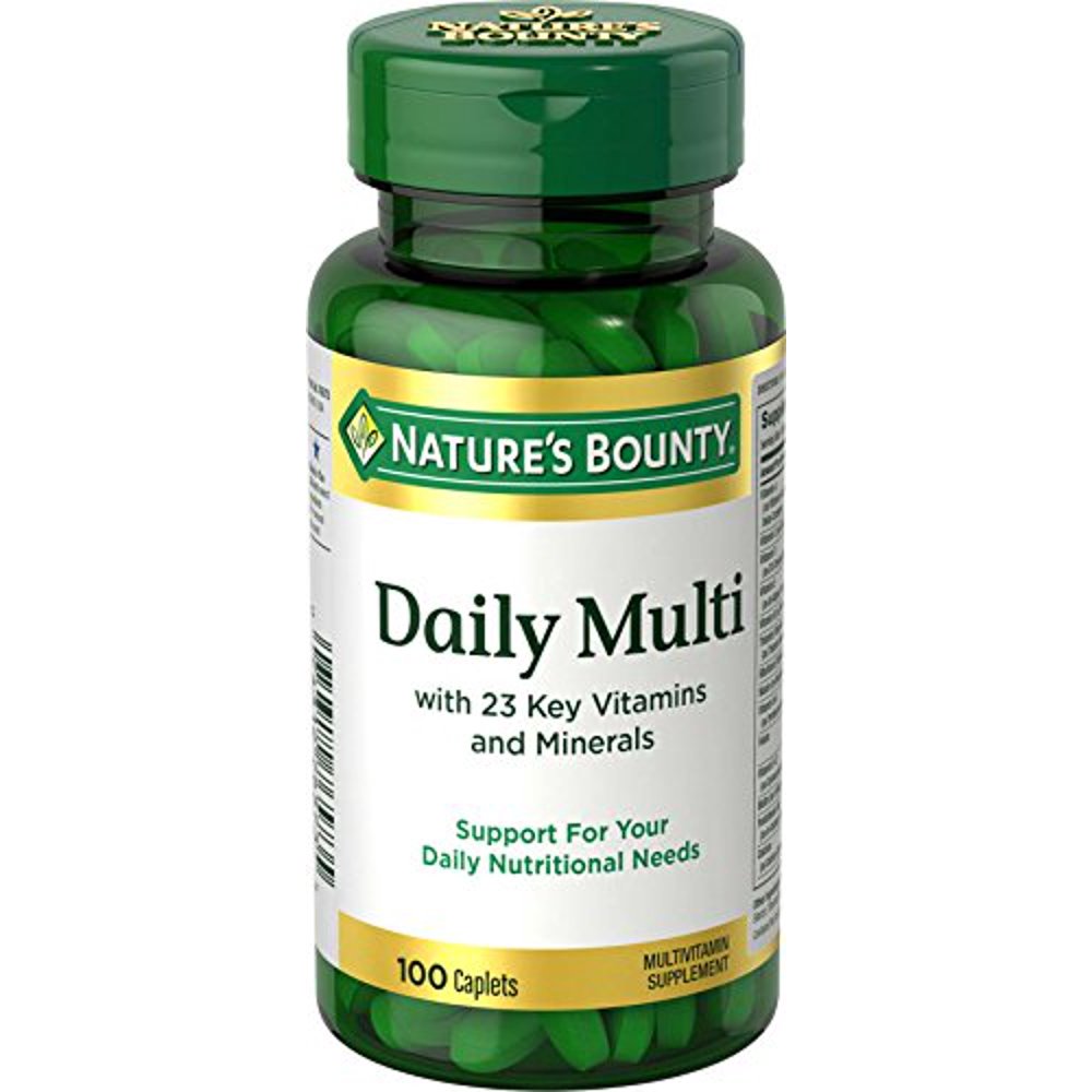 Nature's Bounty Daily Multi, 100 Caplets, 100 Count