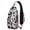 Pink-11, variant on Farm Animal Pig Print Sling Backpack Lightweight Crossbody Daypack with Cute Cartoon Watercolor Pattern Funny Abstract Floral Artistic Design Aesthetic Anti-theft Travel Bag for Daily Use Outdoor Gym