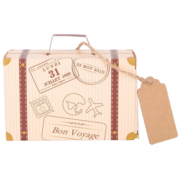 Bolsa de dulces NikouMX 50 cajas de regalo vintage para maleta