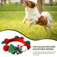 thumbnail image 5 of Muleta de árbol de Navidad, collar de bola para mascotas, tela de felpa, muleta de árbol de Navidad, sombrero, babero de perro y gato de colores, cadena decorativa, 5 of 5
