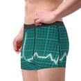 thumbnail image 3 of Kdxio Men's Boxer Briefs with ECG Wave Print - Comfortable and Breathable Underwear for Everyday Wear, 3 of 7