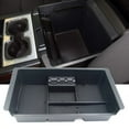 thumbnail image 1 of Compatible with Center Console Organizer Insert ABS Black Materials Tray, Armrest Box Secondary Storage for GMC, 1 of 7