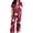 r-224Red143, variant on HAYIMI Women's 2 Piece Halloween Pajama Set Short Sleeve Button Down Shirt and Long Pants with Cute Ghost & Pumpkin Print Sleepwear Relaxed Fit Nightwear