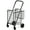 Black, variant on Costway Folding Shopping Cart Basket Rolling Utility Trolley Adjustable Handle