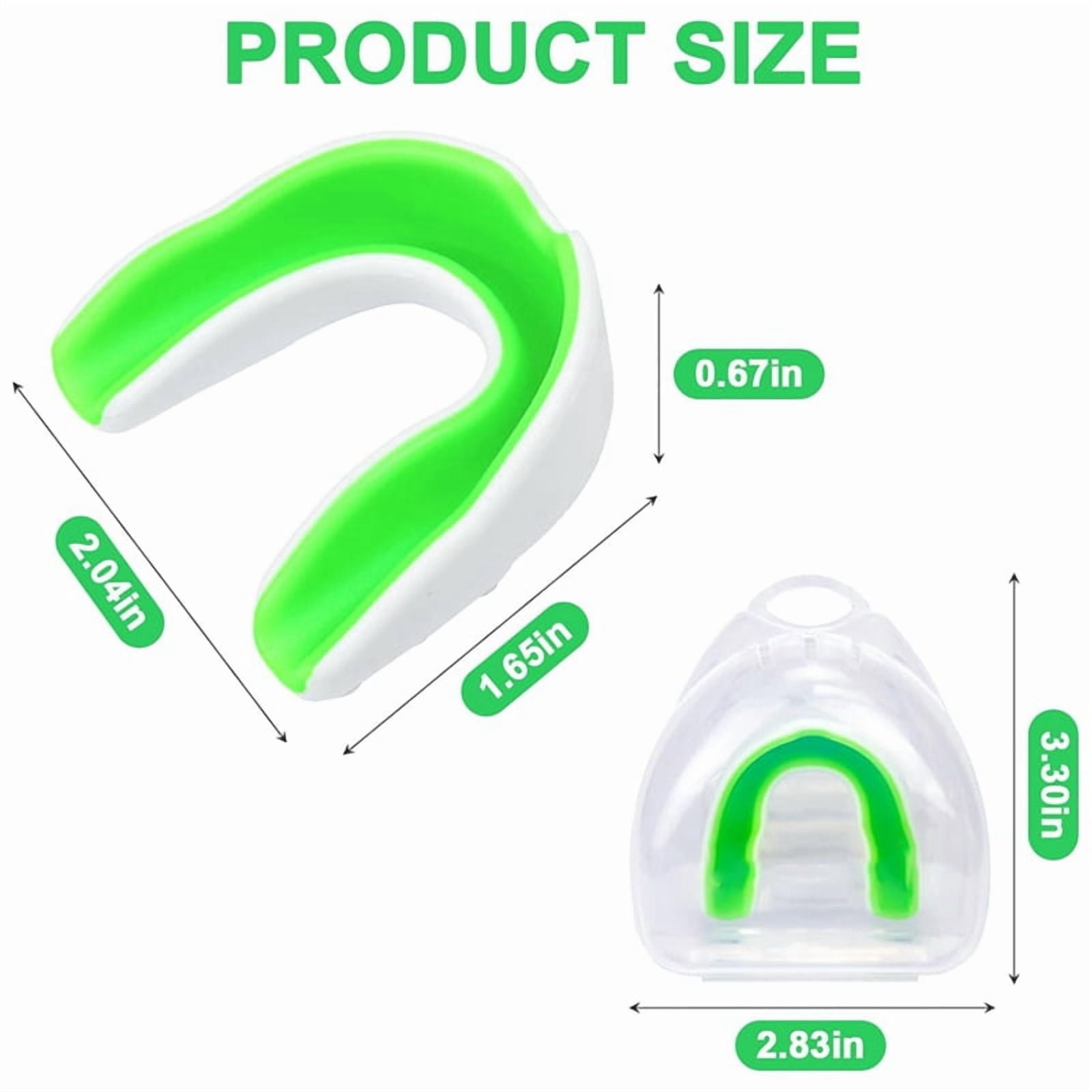 10 Packs Kids Youth Mouth Guard - Football Mouth Guard, EVA Food Grade Material Mouthpiece with Portable Case
