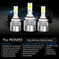thumbnail image 4 of 2x 9006 LED Low Beam Bulbs For Mitsubishi Outlander 2007-2013 9006 HB4 LED Headlights 6000K White, 4 of 9