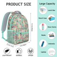 thumbnail image 6 of Golden Retriever Dog and Flowers Backpack for School,Cute School Bag,Schoolbag with Adjustable Shoulder Straps & Padded Back,15.3"x11"x6.7", 6 of 6