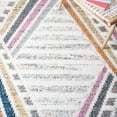 thumbnail image 6 of Safavieh Moroccan Fringe Billy Geometric Striped Shag Area Rug, Ivory/Gray, 5'3" x 7'6", 6 of 11