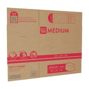Pen+Gear Medium Moving Boxes, 22 in. L x 13 in. W x 15 in. H, Kraft
