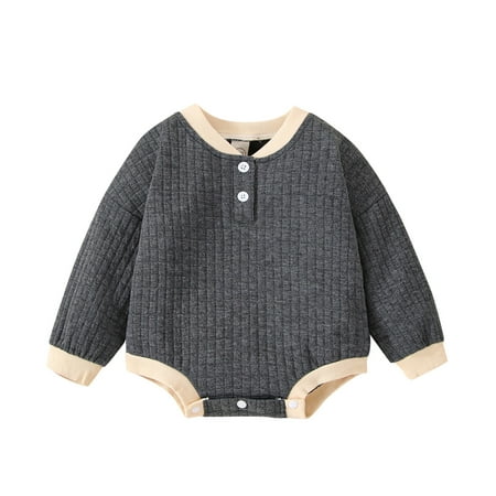 

Baby Girl Clothes Long Sleeve Plaid Patchwork Romper Bodysuit Baby Bodysuit Unisex