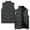 Gray-w2, variant on Men's Lightweight Puffer Vest Jacket Quilted Sleeveless Down Vest Stand Collar Solid Color Down Jacket Winter Warm Casual Zip Up Jacket Outerwear for Running Golf Outdoor Blue 2XL