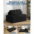 thumbnail image 7 of Ataucjin 3-in-1 Folding Sofa Bed, Portable Folding Sofa Bed，Convertible Sleeper with Pillow & Back Support, No Assembly Required Compact Floor Lounge for Living Room, Bedroom, Guest Room, Double, 7 of 7