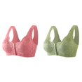 thumbnail image 1 of (2-Pack) Rinsvye Bra for Women Comfortable Bra Pack for Women Convenient Front Close Button Sports Bra Padded Bras for Older Women Womens Bras No Underwire No Underwire, 1 of 7