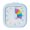 Blue, variant on 60 Minutes Visual Timer Square Quiet Countdown Alarm Clock Discipline Visualization Kitchen Timer Indoor