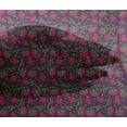 thumbnail image 4 of oneOone Viscose Chiffon Fabric Leaves & Floral Block Print Fabric BTY 42 Inch Wide, 4 of 4