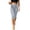 Light Blue, variant on Levmjia Women Striped Capri Pants High Waisted Side Slit Stretch Tight Fit Workout Leggings Casual Athletic Cropped Leggings for Summer