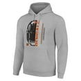 thumbnail image 2 of Unisex Starter Heather Gray Cincinnati Bengals Half Helmet Logo Pullover Hoodie, 2 of 3