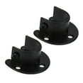 thumbnail image 4 of Miangastore Closet Pole Socket Black Stainless Steel 2PCS, 4 of 8