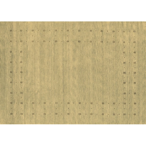 Ahgly Company Indoor Rectangle Abstract Brown Contemporary Area Rugs, 3' x 5'