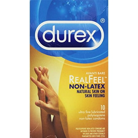 Durex Avanti Bare Real Feel Non-Latex 10 Condoms (Best Feeling Condoms For Him)