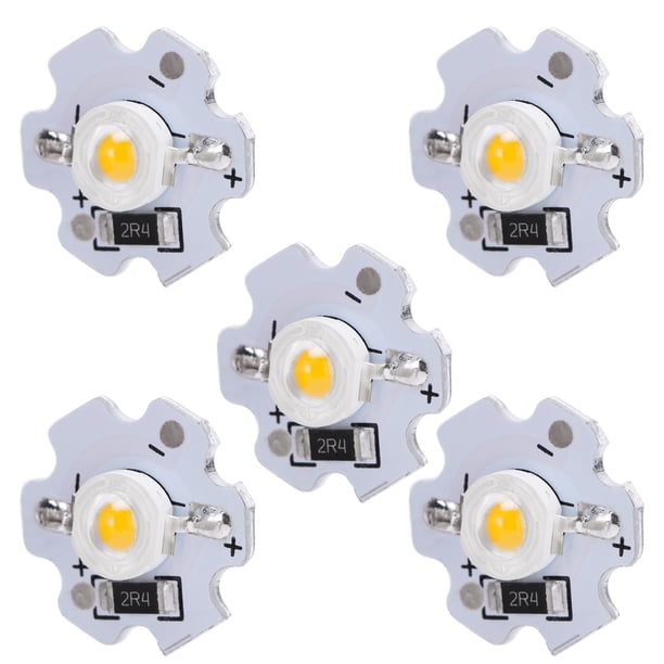 Chips LED, fáciles de disipar el calor Chips de luz de aluminio para focos para luces de modelado de bricolaje para faros delanteros para linterna para personal de mantenimiento LYUMO Chips LED