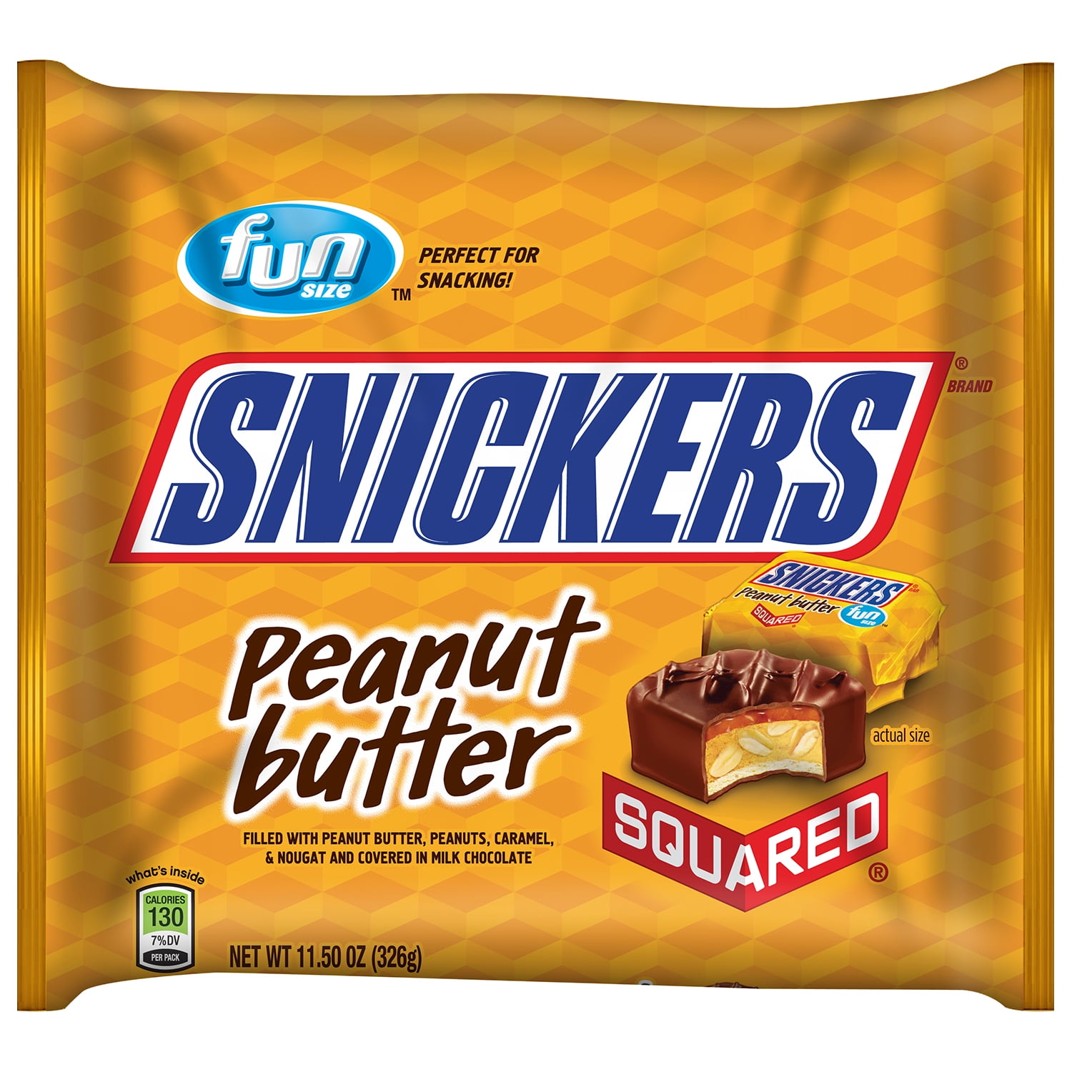 Mars Snickers Fun Size Squared Peanut Butter Candy 11 5 Oz Walmart Mars Snickers Fun Size Squared Peanut Butter Candy 11 5 Oz Walmart