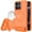 Cosmic Orange, variant on For Motorola Moto G 5G 2025 / 2026 / G Play 2026 Matte Magnetic Hybrid with Metal Kickstand Case - Cosmic Orange
