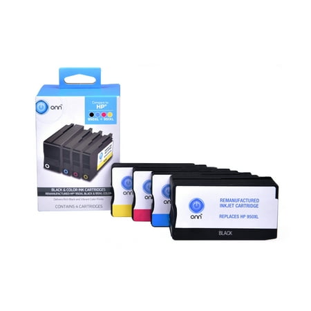 Onn Remanufactured HP 950XL COMBO (CN045AN / CN046AN / CN047AN / CN048AN)