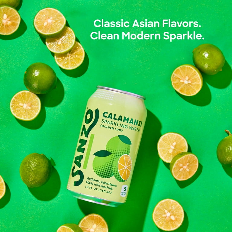 Sanzo Calamansi Golden Lime Sparkling Water, No Artificial Flavors