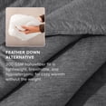 thumbnail image 5 of Bare Home Down Alternative Comforter Set - 3-Pieces - All Seasons - Full, Heather Gray, 5 of 8