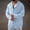 Light Blue, variant on BRGZLK Mens Long Sleeve Shirts 2026 Fall Stylish Solid Color Drawstring Hooded Sweatshirt Lightweight Comfortable Casual Button-Down Shirts for Daily Green M