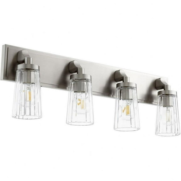 4 Light Bathroom Light Fiture in Transitional Style-9.5 inches Tall and 28.5 inches Wide Bailey Street Home 183-Bel-4636726