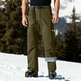 thumbnail image 2 of YUTK Sweatpants for Men New Unisex Casual Faddish Solid Patchwork Zipper Multiple Pockets Trousers Ski Pants Army Green 4Xl, 2 of 9