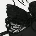 thumbnail image 4 of Leisurelife.Store Women's Black Lace Mesh Nightdress, Plus Size Butterfly embroidery Lingerie, 1-Pack, 4 of 9
