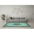 thumbnail image 3 of Ahgly Company Indoor Rectangle Persian Light Blue Traditional Area Rugs, 8' x 12', 3 of 4