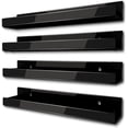 thumbnail image 1 of RORKIM 4 Pack Back Wall Mounted Shelves,Clear Acrylic Storage Shelf, 1 of 6