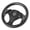 Carbon Fiber Style, variant on LAZIOEGR 12.5in Steering Wheel Pure White 320mm Universal Aluminum Alloy and PVC Leather Sport Steering Wheel Retrofit Accessory with 6 Bolts Hole (12.5" / 320mm)