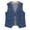 *Dark Blue, variant on Women's Button Front Denim Vest,Sleeveless V Neck Casual Loose Jacket with Pockets Dark Blue,Womens Plus M