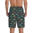 thumbnail image 4 of Lsque River Freshwater Fish Mens Sleep Pajama Shorts,Short Pajama Pants, Cotton Ultra-Soft Knit-4X-Large, 4 of 9
