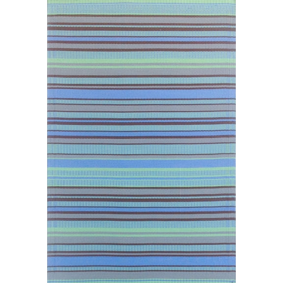 Stripes Grey Aqua