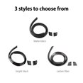 thumbnail image 2 of Mistaha Universal Car Rear Wing Spoiler Matte Black Bright Black Carbon Fiber 150x3.5 Carbon Fiber Pattern for Car Spoiler Roof Hatch Gate Trunk Package Weight 700G 1 Car Rear Wing Sticker 2 Covers, 2 of 6