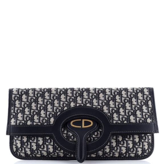 Pre-Owned Fold Over Clutch Oblique Canvas By Rebag