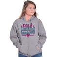 thumbnail image 4 of Soul Mating Season Funny Valentines Zip Hoodie Sweatshirt Women Brisco Brands L, 4 of 6