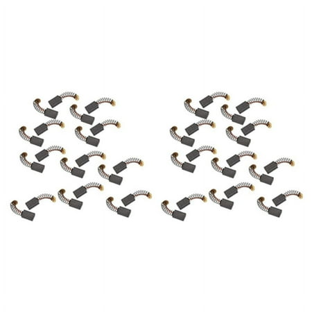 

40X Electric Drill Motor Carbon Brushes 12X8X5mm Black+Gold