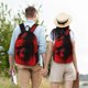 thumbnail image 4 of Disketp Minimalist Skull Red Mochila de Lona Estampada, Mochila Escolar de Viaje Ligera para Estudiantes y Portátil-Medium, 4 of 5