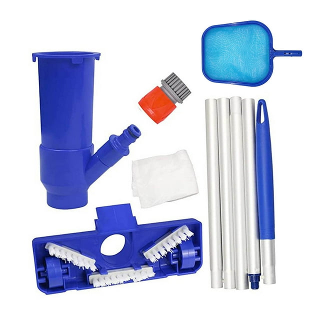 EGNMCR Portable Swimming Pool Vacuum Cleaner And Salvage Net Combination A brush