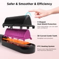 thumbnail image 4 of GEM Ionic Hair Straightener Brush with 4 Temperature Settings, LED Display, Dual Voltage, Black, 4 of 7